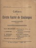 Cahiers du Cercle Fustel de Coulanges. Huitième année. N° 4. André Bellessort - L. Dunoyer - H. Boegner - Jacquinot…. CAHIERS DU CERCLE FUSTEL DE ...