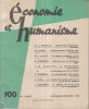 Economie et humanisme N° 100. Revue bimestrielle. 15e année.. ECONOMIE ET HUMANISME 