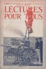 Lectures pour tous. 15 mai 1915. Nombreux articles sur la guerre. 5000 exemplaires de ce numéro sont distribués sur le front.. LECTURES POUR TOUS. 15 ...