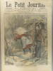 Le Petit journal - Supplément illustré N° 841 : Effroyable accident de chasse : une jeune fille tuée par sa soeur (Gravure en première page). Gravure ...