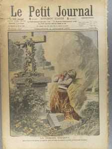 Le Petit journal - Supplément illustré N° 933 : En Bavière, une jeune fille se brûle au pied d'un calvaire.(Gravure en première page). Gravure en dernière page: Chasse à l'éléphant en automobile.(A Hambourg).