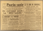 Paris-Soir N° 6136. Grand quotidien d'informations illustrées. Edition de Clermont-Ferrand, différente de celle qui est en ligne sur Gallica.. ...