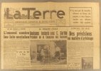 La Terre. N° 37. Hebdomadaire communiste de défense des paysans de France. Première année.. LA TERRE 