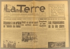 La Terre. N° 42. Hebdomadaire communiste de défense des paysans de France. Première année.. LA TERRE 