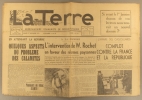 La Terre. N° 44. Hebdomadaire communiste de défense des paysans de France. Première année.. LA TERRE 