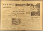 L'Humanité. Nouvelle série N° 66. Organe central du Parti communiste français.. L'HUMANITE 