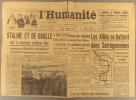 L'Humanité. Nouvelle série N° 97. Organe central du Parti communiste français.. L'HUMANITE 