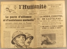 L'Humanité. Nouvelle série N° 102. Organe central du Parti communiste français.. L'HUMANITE 