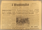 L'Humanité. Nouvelle série N° 129. Organe central du Parti communiste français.. L'HUMANITE 