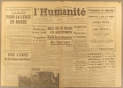 L'Humanité. Nouvelle série N° 259. Organe central du Parti communiste français.. L'HUMANITE 