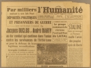 L'Humanité. Nouvelle série N° 260. Organe central du Parti communiste français.. L'HUMANITE 