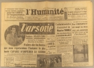 L'Humanité. Nouvelle série N° 1931. Organe central du Parti communiste français.. L'HUMANITE 