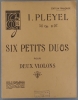 Six petits duos pour deux violons, revus et doigtés par Steiger. Partitions 1er et second violons. PLEYEL Ignace 