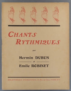 Chants rythmiques. Pouvant être utilisés comme chants, chants choraux, chants rythmés, danses enfantines - Saynètes.
