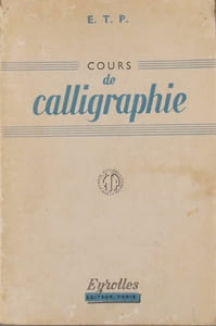 Cours de calligraphie.