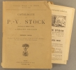 Catalogue de P.-V. Stock (successeur de Tresse & Stock). Libraire éditeur. Première partie. Ancienne Maison J.-N. Barba.. CATALOGUE DES EDITIONS STOCK ...