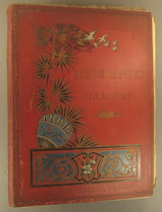 Album de piano illustré. Divers auteurs. Mireille de Gounod - Carmen de Bizet - Hulda de César Franck - Cliquette de Louis Barney - Rip - Paillasse, l'Arlésienne…