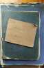 Devoirs d'harmonie. 5 cahiers manuscrits correspondants aux cours de Guillaume Balay &agrave; Amiens. Cahiers r&eacute;dig&eacute;s par Mathiot, sous-chef de musique au ...