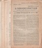 L'Emancipation. Lot de 4 numéros de 1934-1935. Supplément de l'Ecole Emancipée. Bulletin mensuel de la Fédération des Syndicats des membres de ...