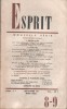 Revue Esprit. 1964, numéro 8/9 consacré à Péguy. Péguy reconnu : polémiques, fidélités, poésie de la présence, lectures…. ESPRIT 1964-8/9 