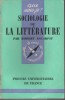 Sociologie de la littérature.. ESCARPIT Robert 
