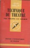 Technique du théâtre.. VAN TIEGHEM Philippe 