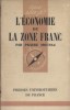 L'économie de la zone franc.. MOUSSA Pierre 