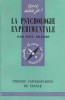 La psychologie expérimentale.. FRAISSE Paul 