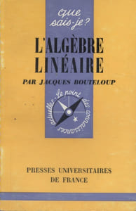 L'algèbre linéaire.