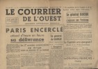 Le Courrier de l'Ouest. Première année - N° 3. Paris encerclé attend d'heure en heure sa délivrance.. LE COURRIER DE L'OUEST 