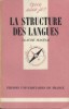 La structure des langues.. HAGÈGE Claude 
