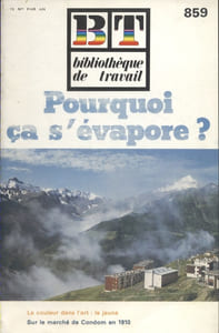 Pourquoi ça s'évapore.