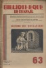 Histoire des boulangers.. BIBLIOTHEQUE DE TRAVAIL 