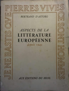 Aspects de la littérature européenne depuis 1945.
