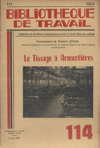 Le tissage à Armentières.