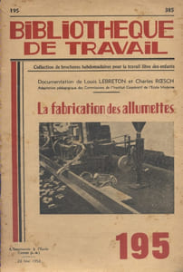 La fabrication des allumettes. (La SEITA, à Metz-Devant-les-Ponts).