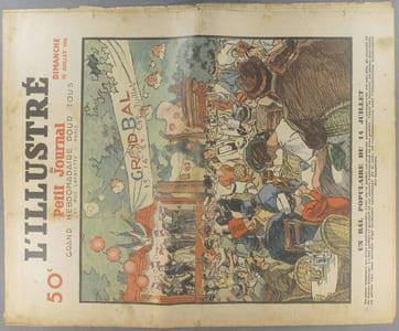 L'Illustré du Petit journal N° 2273. Grand hebdomadaire pour tous. Gravure en première page : Un bal populaire du 14 juillet.