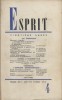 Revue Esprit. 1952, numéro 4. Les étudiants. 7 articles (145 pages).. ESPRIT 1952-4 