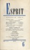 Revue Esprit. 1961, numéro 6. Marxisme et christianisme.. ESPRIT 1961-6 