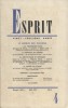 Revue Esprit. 1955, numéro 4. Le monde des prisons.. ESPRIT 1955-4 