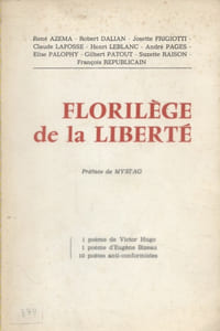 Florilège de la liberté. Envoi d'André Pagès.
