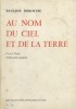 Au nom du ciel et de la terre. Vers et prose d'éducation pacifiste.. DEROCHE Pauline 