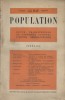 Population. Revue trimestrielle de l'Institut National d'Etudes Démographiques. N° 3 de 1949. Alfred Sauvy, Louis Henry, Philippe Ariès, J. ...