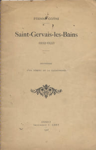 Saint-Gervais. Tiré à part. Extrait de la Presse Thermale.