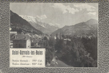 Saint-Gervais. Guide édité par le Syndicat d'Initiative. Texte et photographies offerts par M. Bourrey.