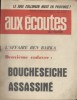 Aux écoutes du monde. Hebdomadaire N° 2165. L'affaire Ben Barka : Bouchesseiche assassiné.. AUX ECOUTES 