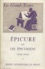 Epicure et les Epicuriens.. EPICURE - BRUN Jean 