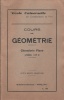Cours de géométrie : Géométrie plane. Livres I et II. Cours par correspondance.. GEOMETRIE PLANE 