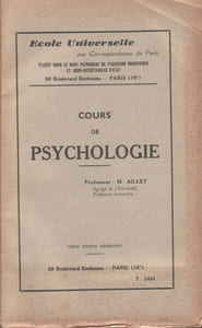 Cours de psychologie. Cours par correspondance.