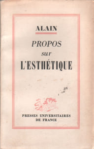 Propos sur l'esthétique.